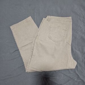 Pure Energy Women's Capris in Taupe Beige